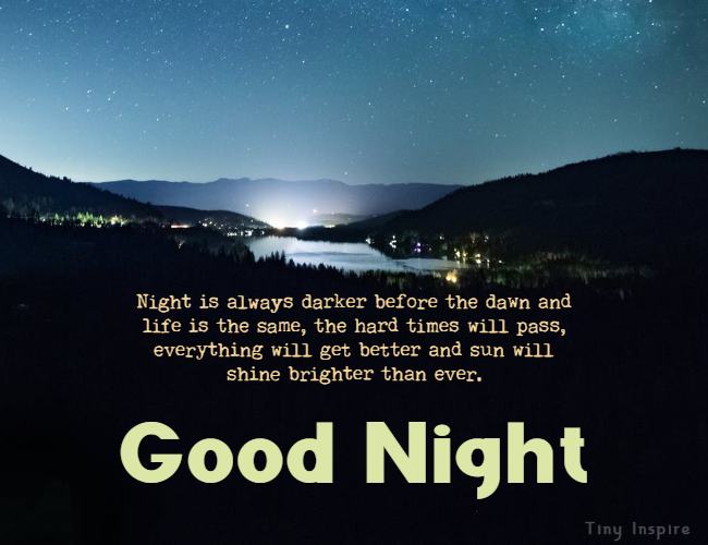 80 Inspirational Good Night Messages – Tiny Inspire