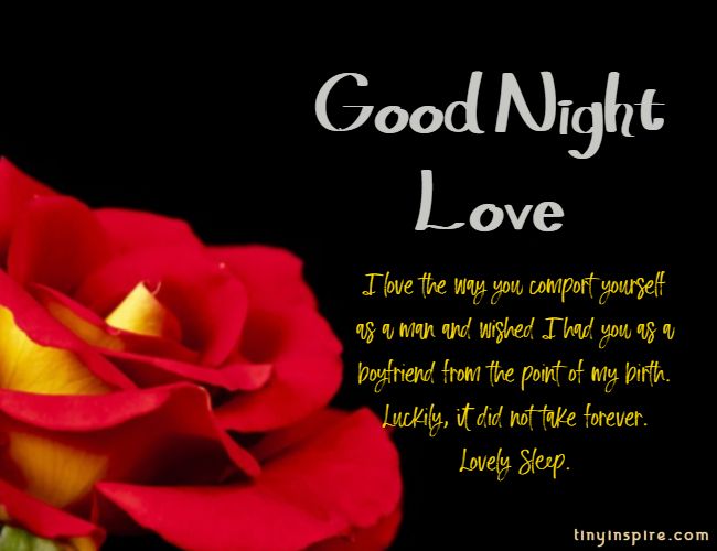 good night messages for him