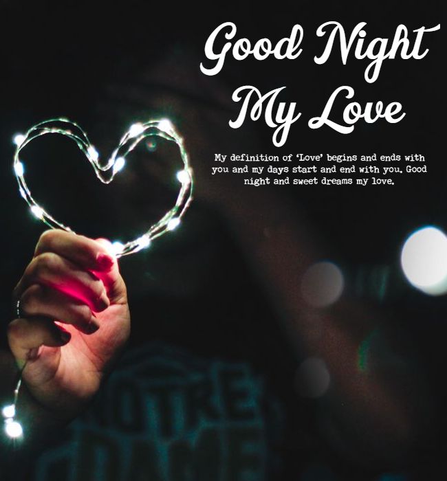 good night messages to my sweetheart