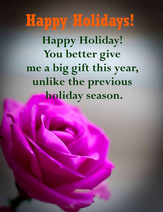 holiday mesages for friends and family