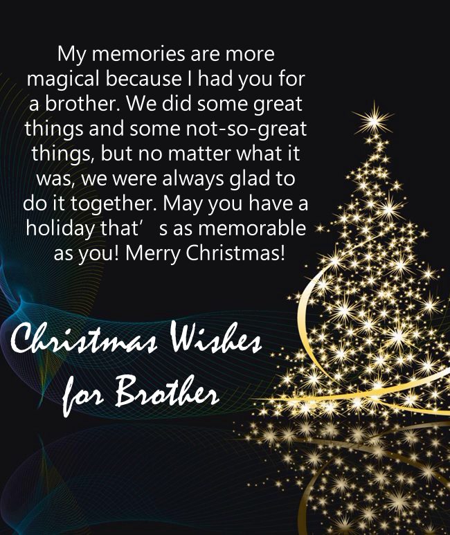 christmas messages for brother