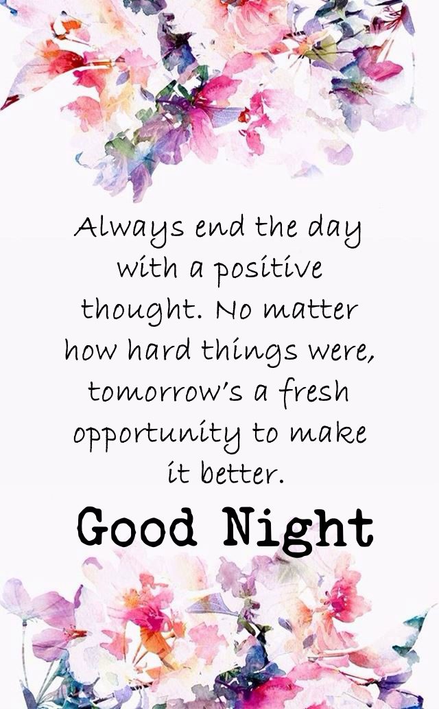 82 Short Positive Good Night Quotes That Inspire Positive Life With ...