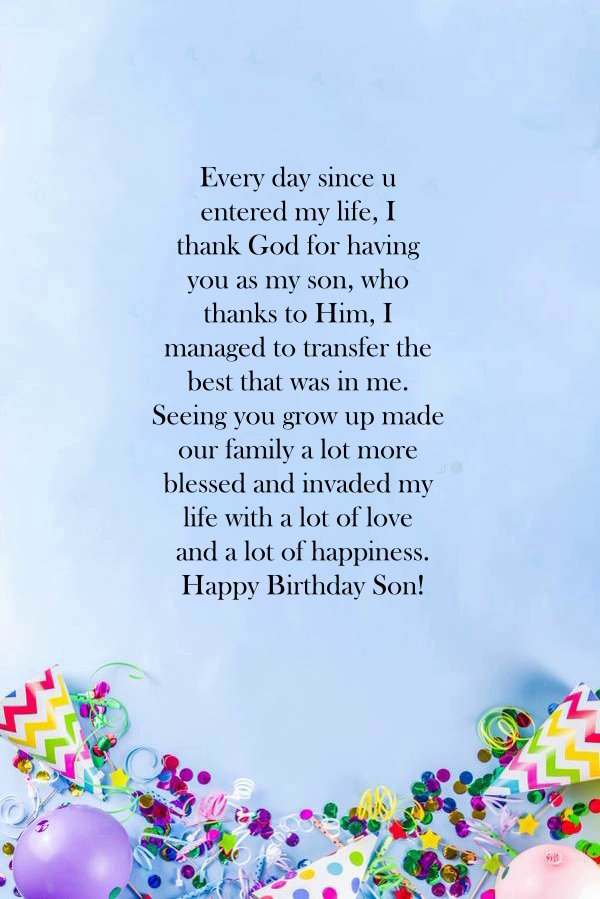 Happy Birthday Quotes for Son Wishes and Messages